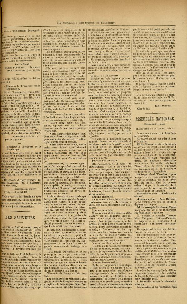
						Affichage en mode lecture de la page
					