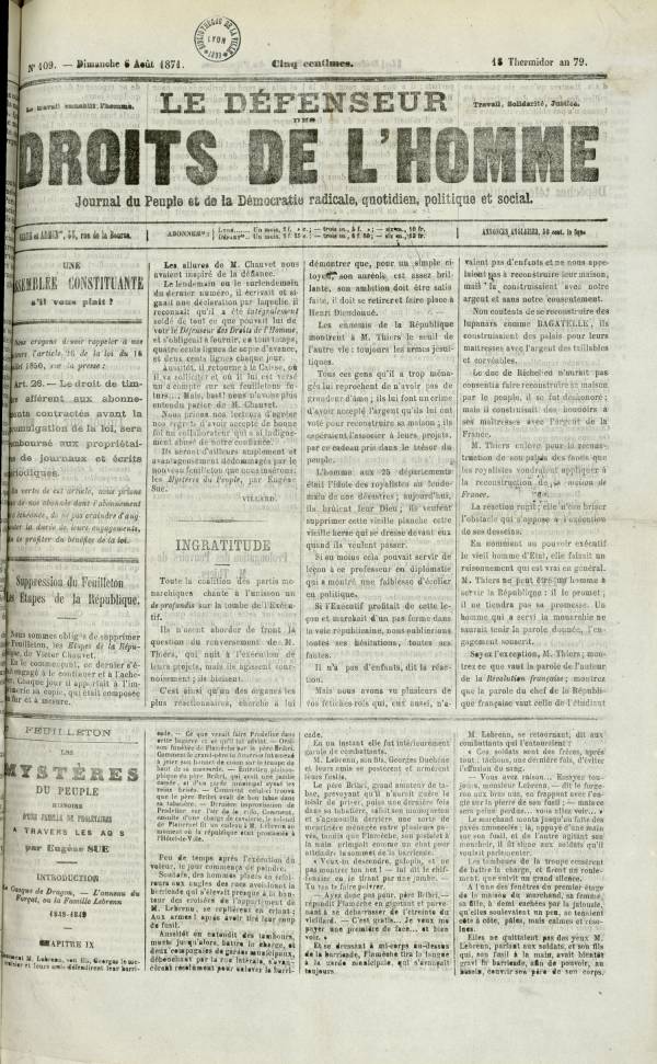 
						Affichage en mode lecture de la page
					