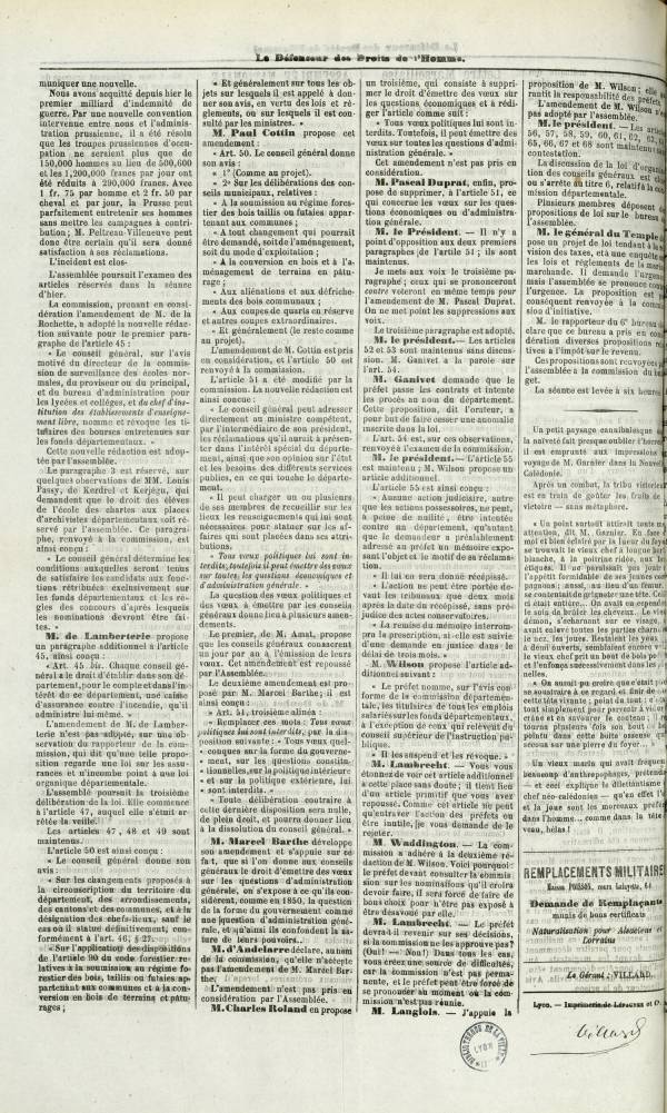 
						Affichage en mode lecture de la page
					