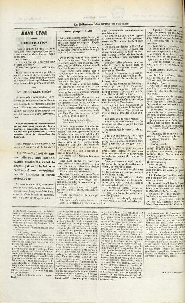 
						Affichage en mode lecture de la page
					