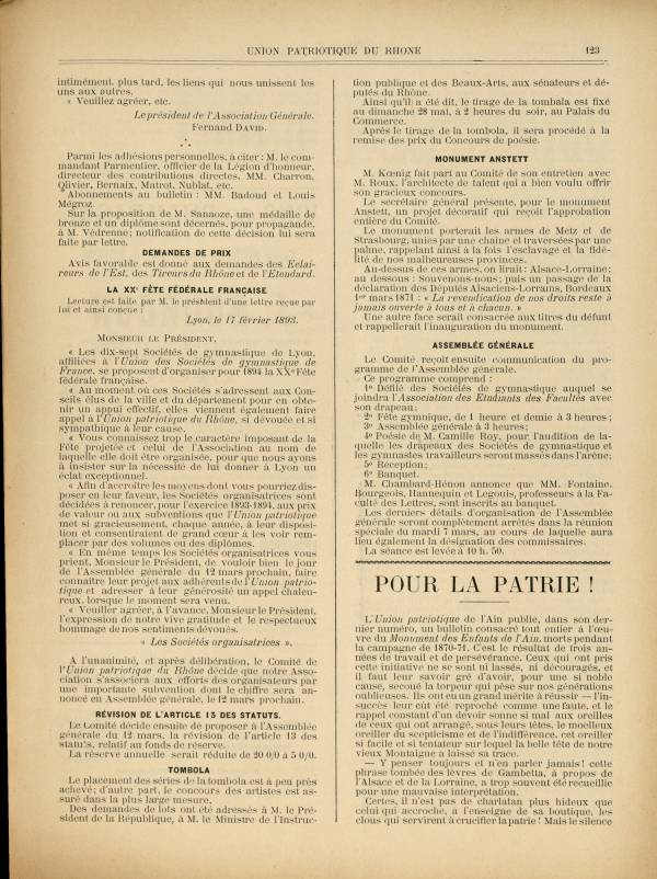 
						Affichage en mode lecture de la page
					