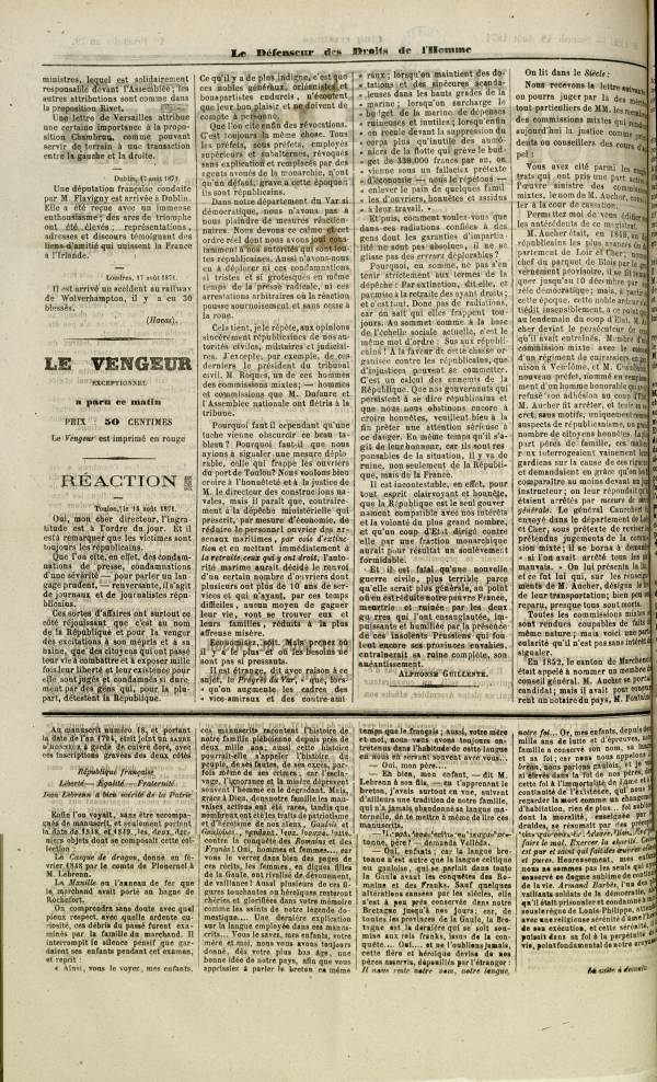 
						Affichage en mode lecture de la page
					