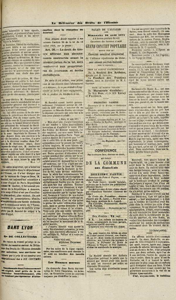 
						Affichage en mode lecture de la page
					