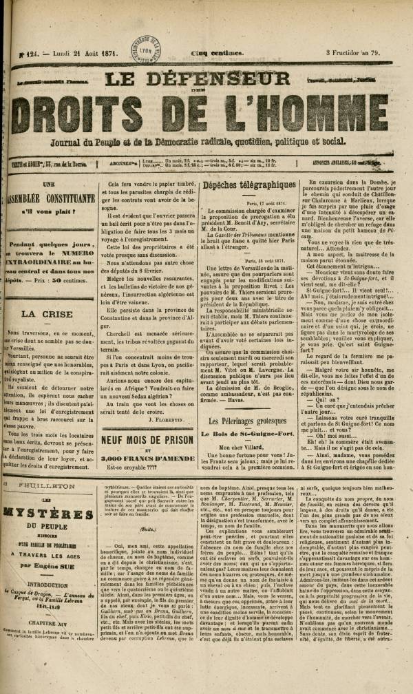 
						Affichage en mode lecture de la page
					