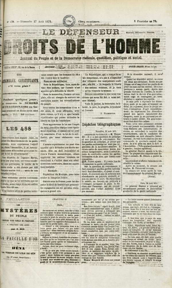 
						Affichage en mode lecture de la page
					