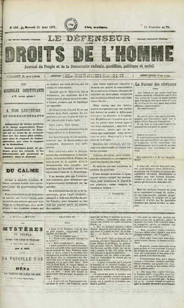 
						Affichage en mode lecture de la page
					