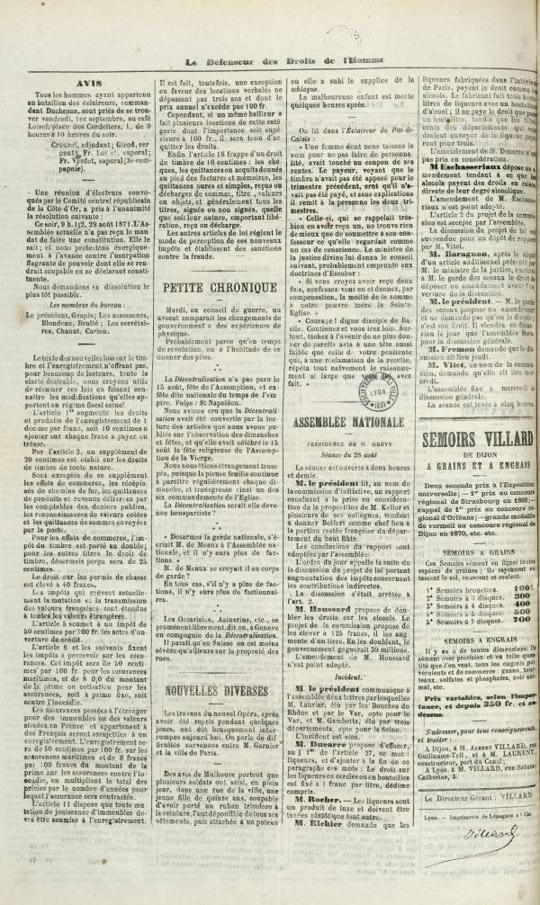 
						Affichage en mode lecture de la page
					