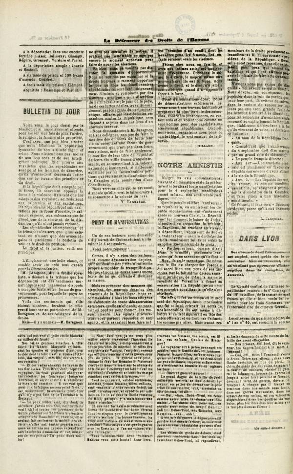 
						Affichage en mode lecture de la page
					