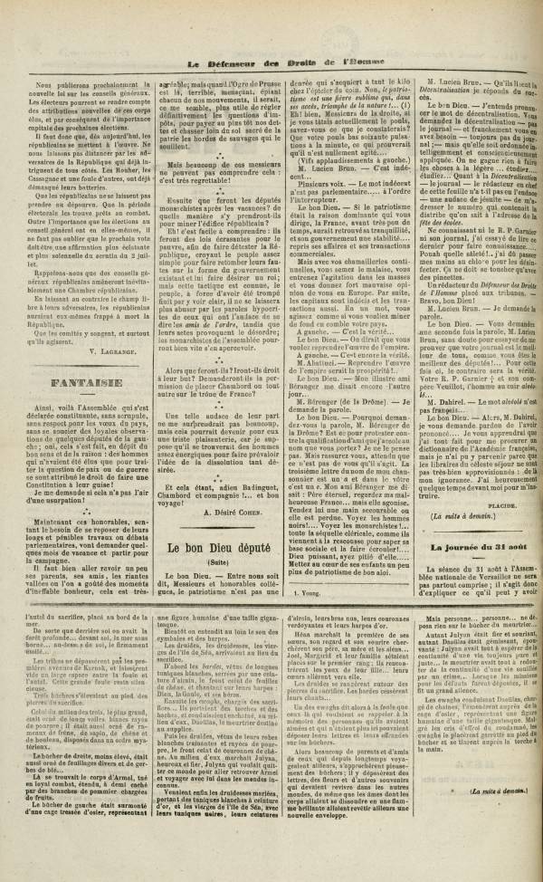 
						Affichage en mode lecture de la page
					