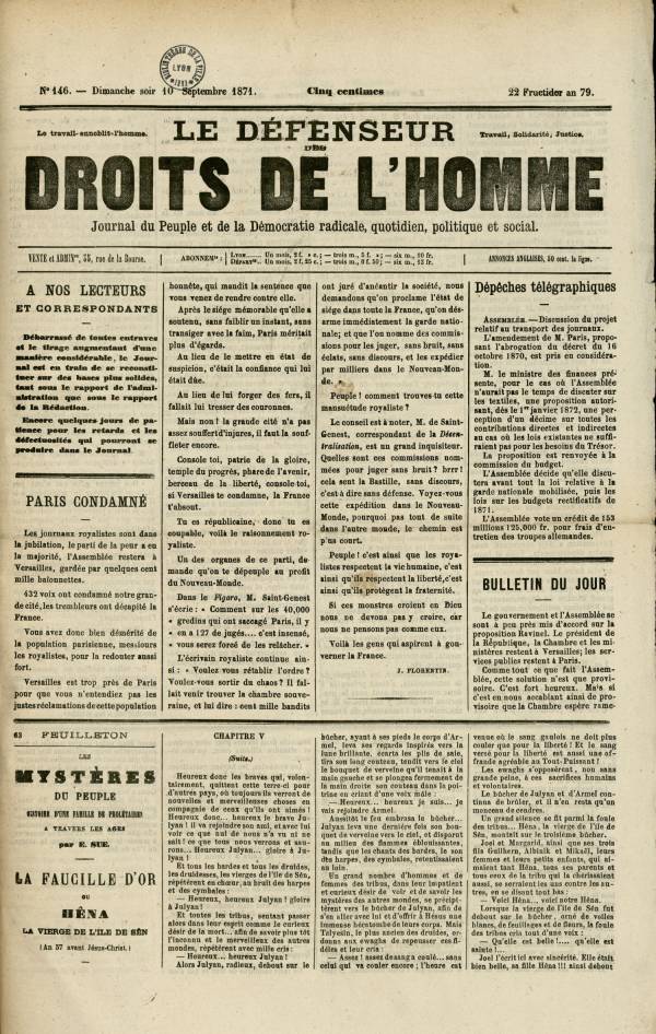 
						Affichage en mode lecture de la page
					