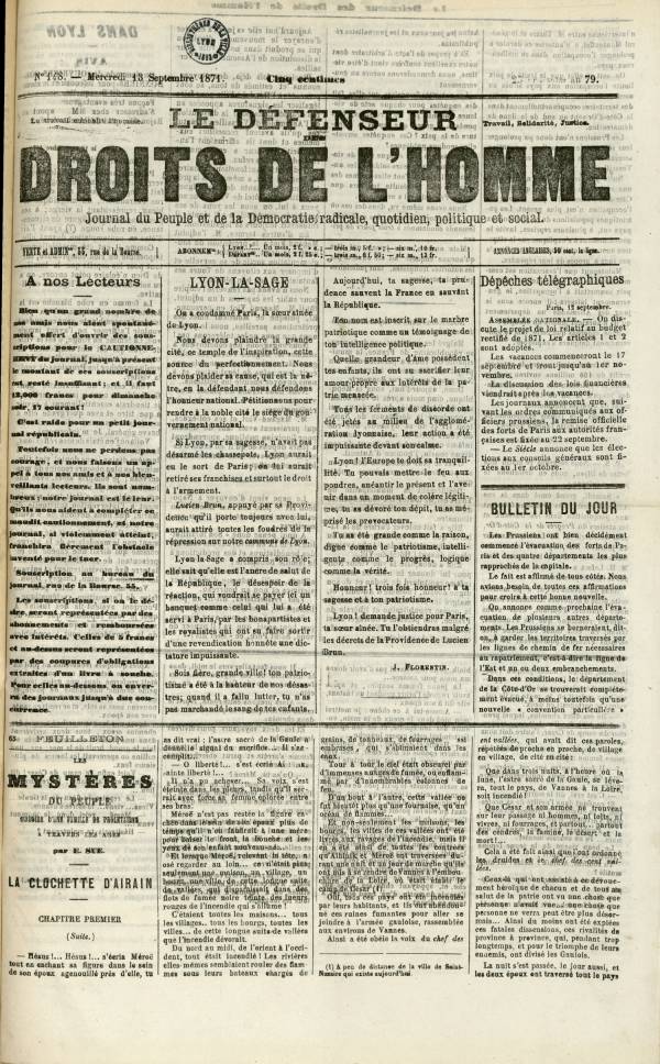 
						Affichage en mode lecture de la page
					
