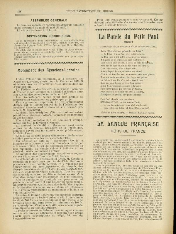 
						Affichage en mode lecture de la page
					