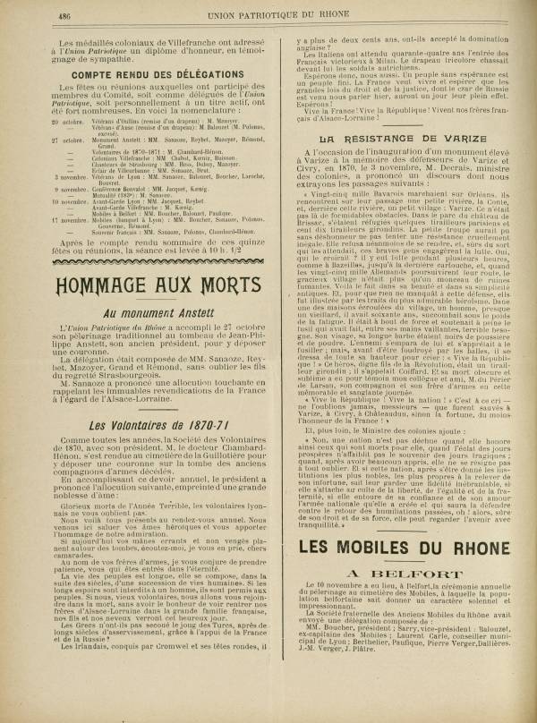 
						Affichage en mode lecture de la page
					