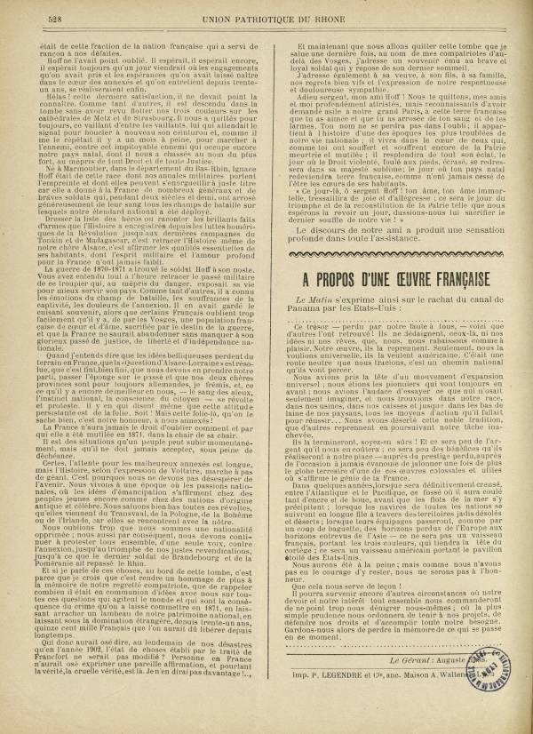 
						Affichage en mode lecture de la page
					