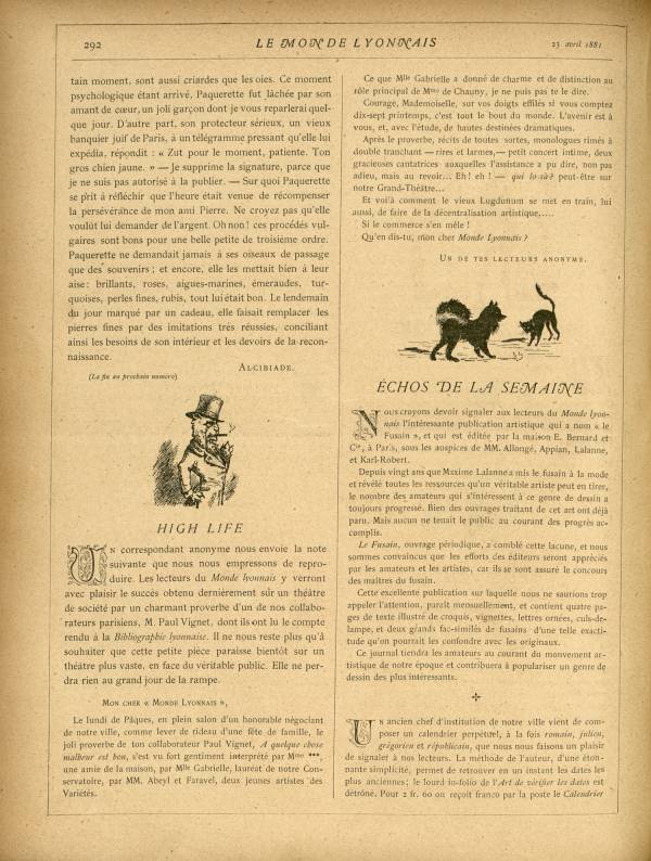 
						Affichage en mode lecture de la page
					
