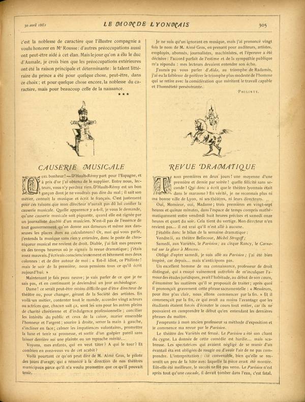
						Affichage en mode lecture de la page
					