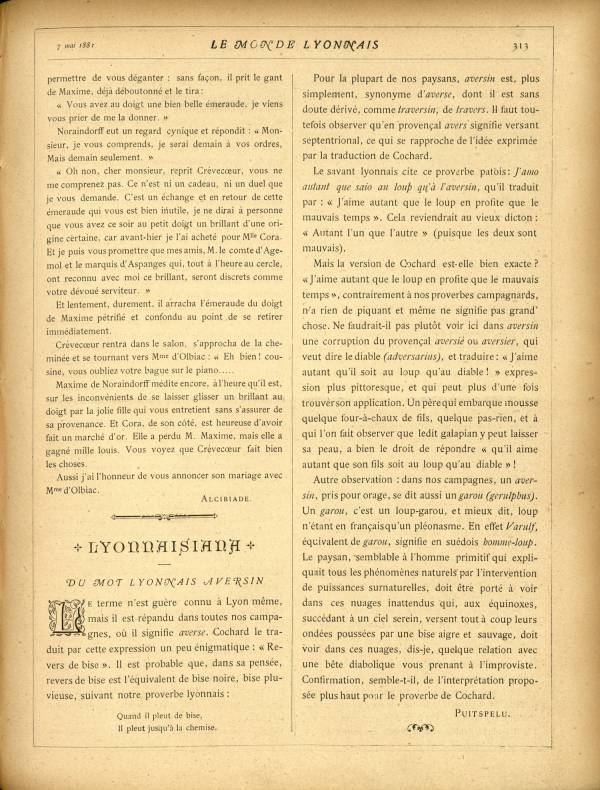 
						Affichage en mode lecture de la page
					