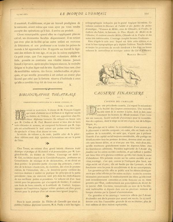 
						Affichage en mode lecture de la page
					
