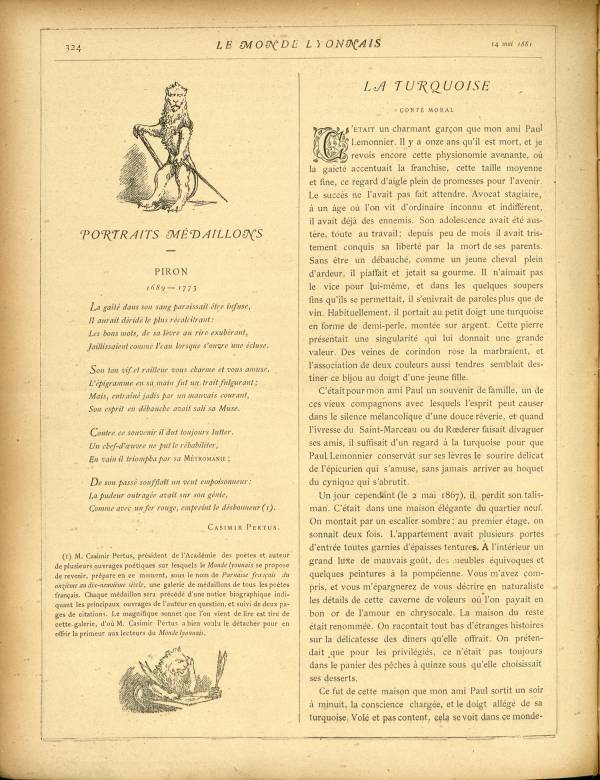 
						Affichage en mode lecture de la page
					
