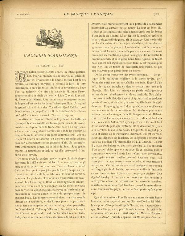 
						Affichage en mode lecture de la page
					
