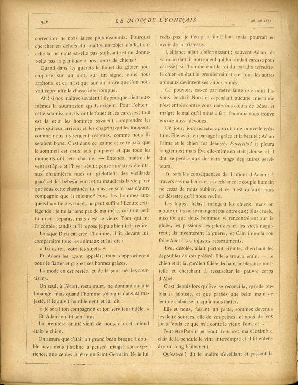 
						Affichage en mode lecture de la page
					