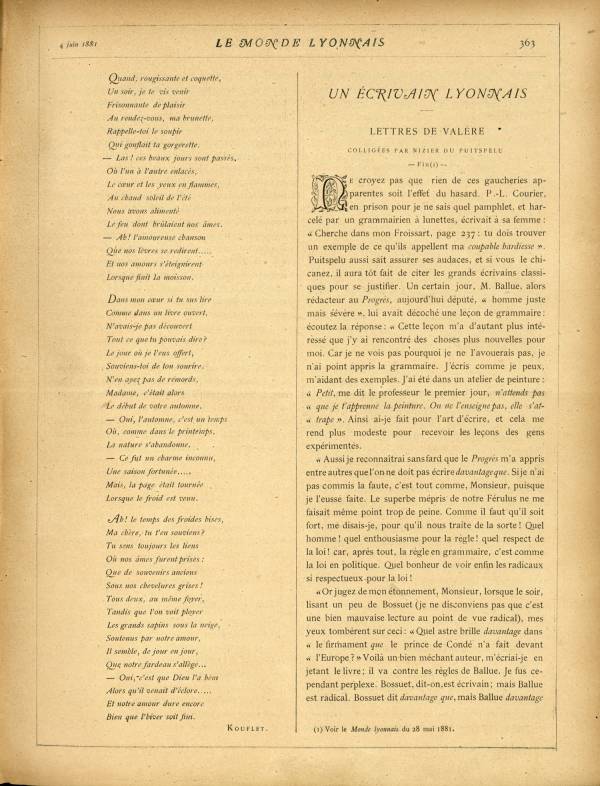 
						Affichage en mode lecture de la page
					