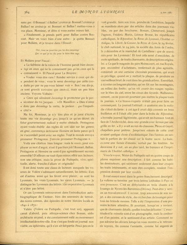 
						Affichage en mode lecture de la page
					