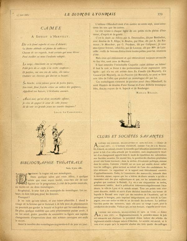 
						Affichage en mode lecture de la page
					