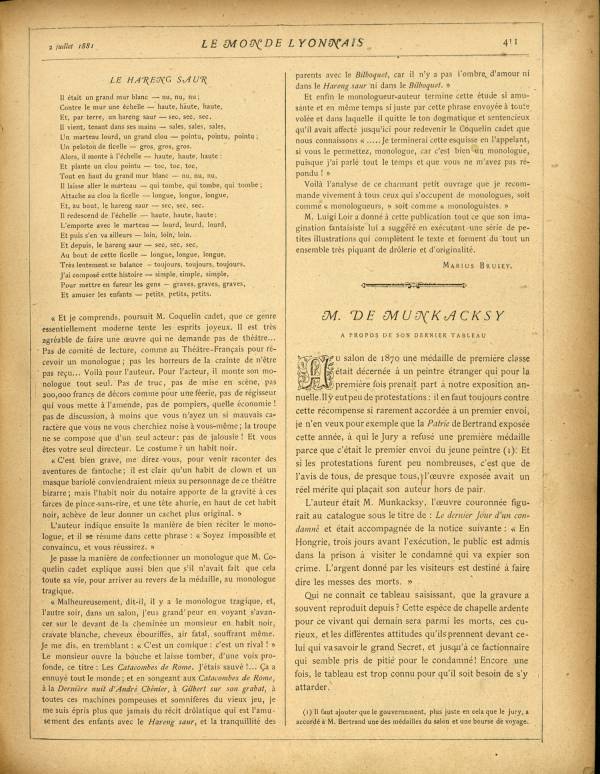 
						Affichage en mode lecture de la page
					