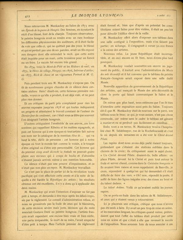 
						Affichage en mode lecture de la page
					