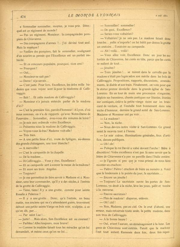 
						Affichage en mode lecture de la page
					