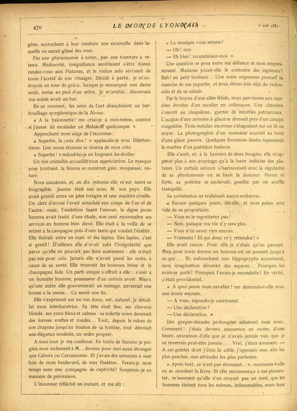 
						Affichage en mode lecture de la page
					