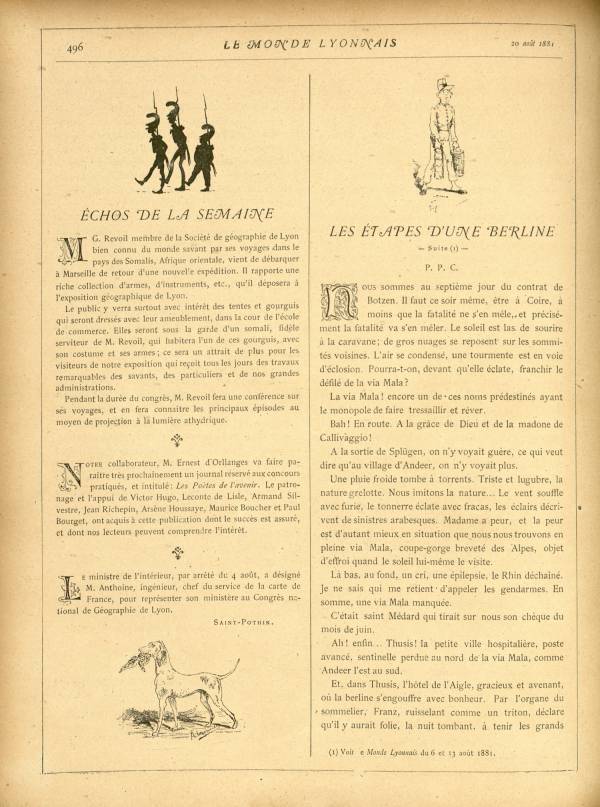
						Affichage en mode lecture de la page
					