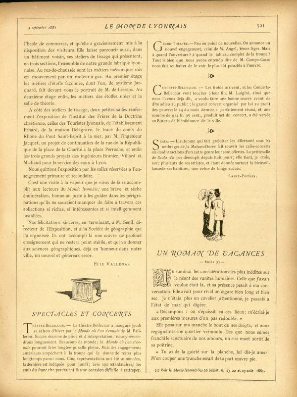 
						Affichage en mode lecture de la page
					