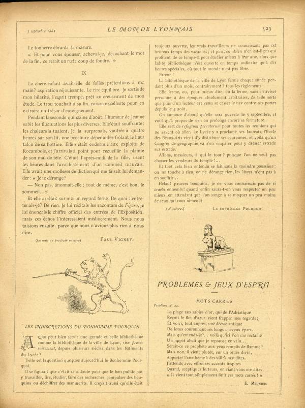 
						Affichage en mode lecture de la page
					