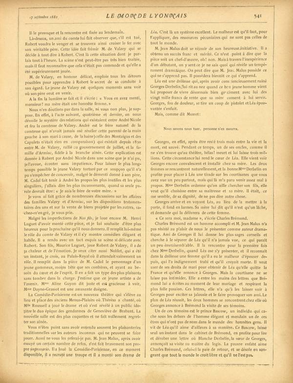 
						Affichage en mode lecture de la page
					