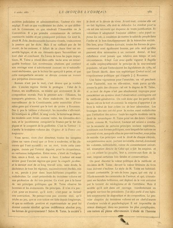 
						Affichage en mode lecture de la page
					