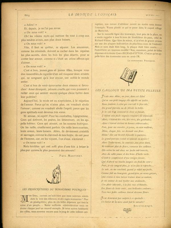 
						Affichage en mode lecture de la page
					