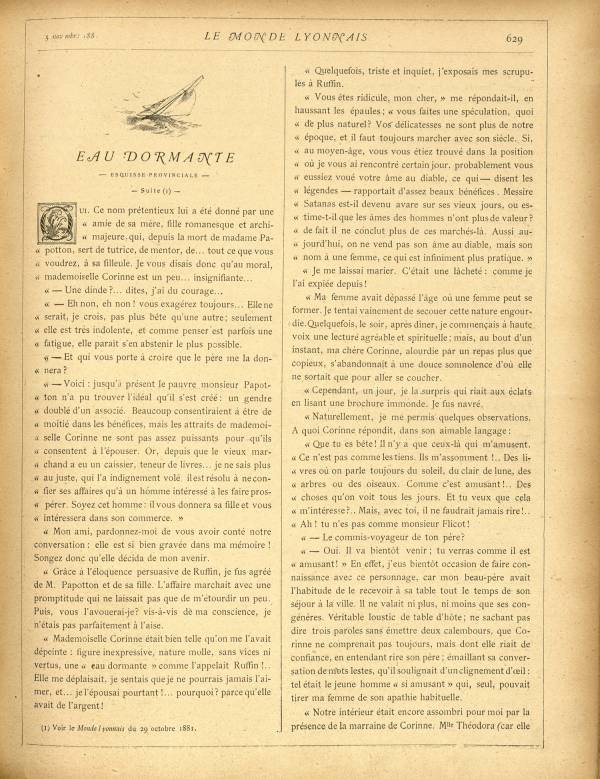 
						Affichage en mode lecture de la page
					