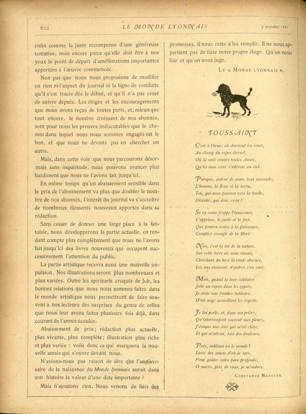 
						Affichage en mode lecture de la page
					