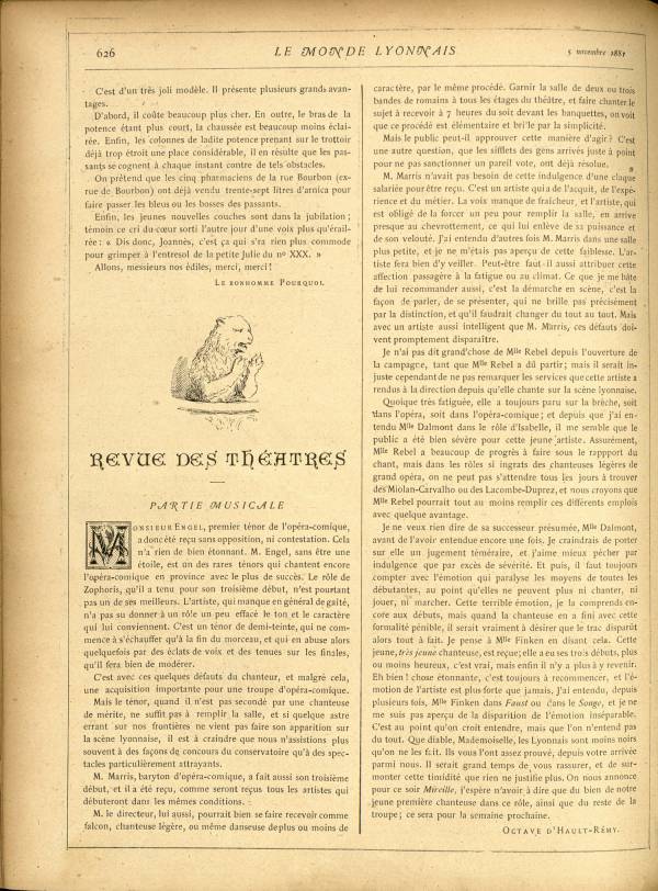 
						Affichage en mode lecture de la page
					