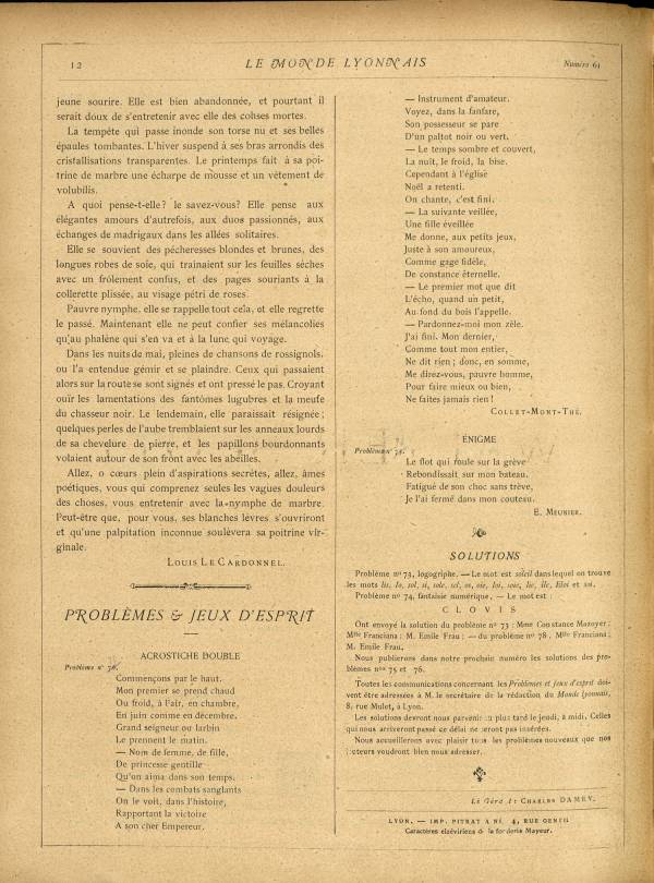 
						Affichage en mode lecture de la page
					