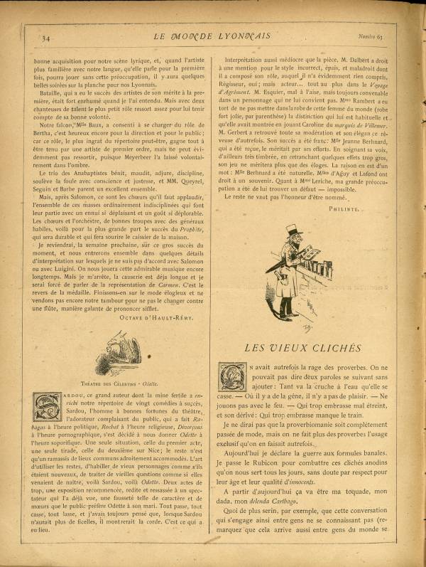 
						Affichage en mode lecture de la page
					