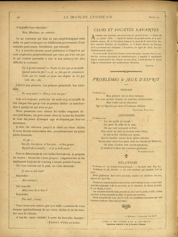 
						Affichage en mode lecture de la page
					