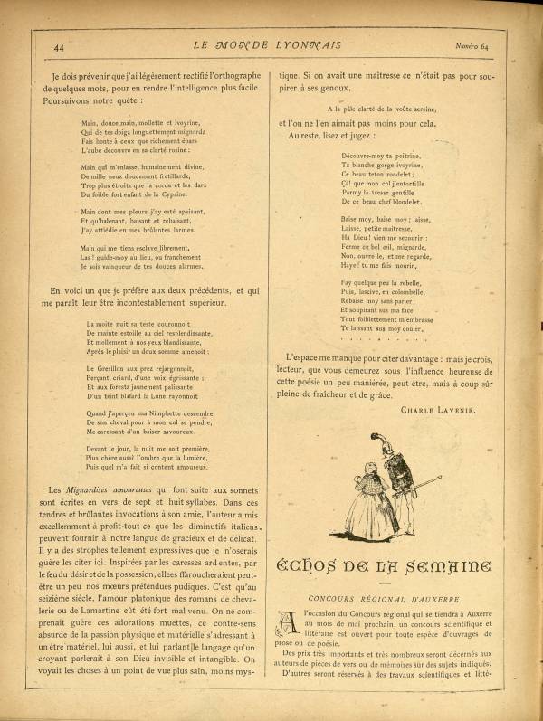 
						Affichage en mode lecture de la page
					