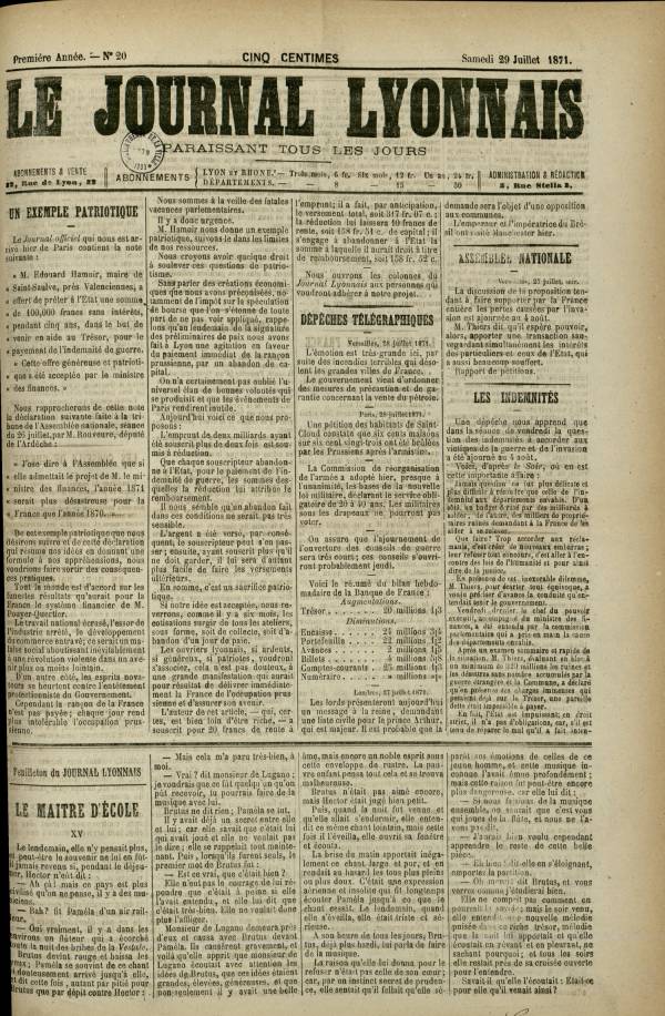 
						Affichage en mode lecture de la page
					