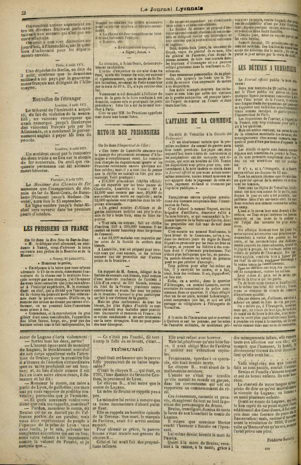 
						Affichage en mode lecture de la page
					