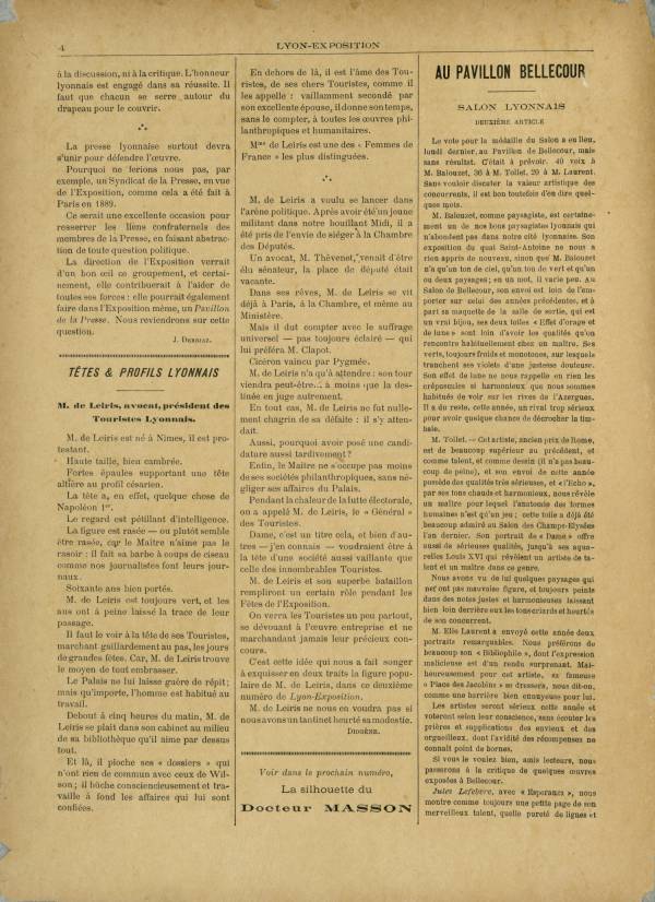 
						Affichage en mode lecture de la page
					