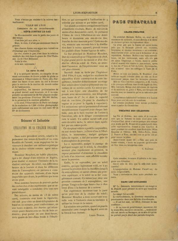 
						Affichage en mode lecture de la page
					