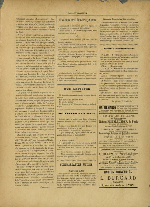 
						Affichage en mode lecture de la page
					